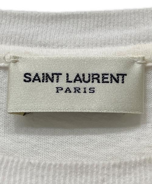 Saint Laurent Paris（サンローランパリ）Saint Laurent Paris (サンローランパリ) Tシャツ ホワイト サイズ:Lの古着・服飾アイテム
