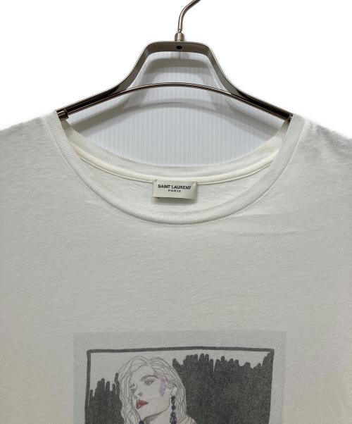 Saint Laurent Paris（サンローランパリ）Saint Laurent Paris (サンローランパリ) Tシャツ ホワイト サイズ:Lの古着・服飾アイテム