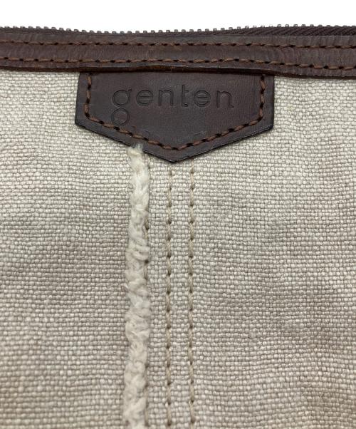 genten（ゲンテン）genten (ゲンテン) ショルダーバッグ ベージュ×ブラウンの古着・服飾アイテム