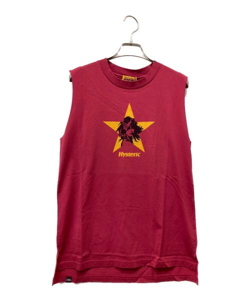 Hysteric Glamour（ヒステリックグラマー）Hysteric Glamour (ヒステリックグラマー) ノースリーブカットソー ショッキングピンク サイズ:Freeの古着・服飾アイテム