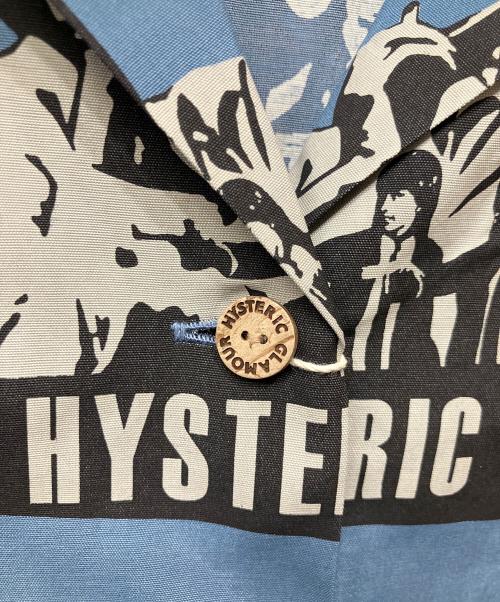 Hysteric Glamour（ヒステリックグラマー）Hysteric Glamour (ヒステリックグラマー) 半袖ワンピース　HYSTERIC FICTION柄 ブルー サイズ:Freeの古着・服飾アイテム