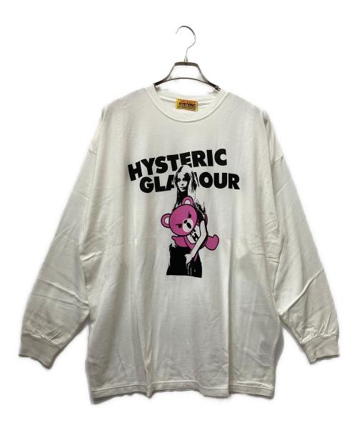 Hysteric Glamour（ヒステリックグラマー）Hysteric Glamour (ヒステリックグラマー) 長袖カットソー ホワイト サイズ:Freeの古着・服飾アイテム