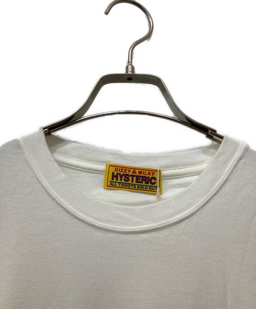 Hysteric Glamour（ヒステリックグラマー）Hysteric Glamour (ヒステリックグラマー) 長袖カットソー ホワイト サイズ:Freeの古着・服飾アイテム