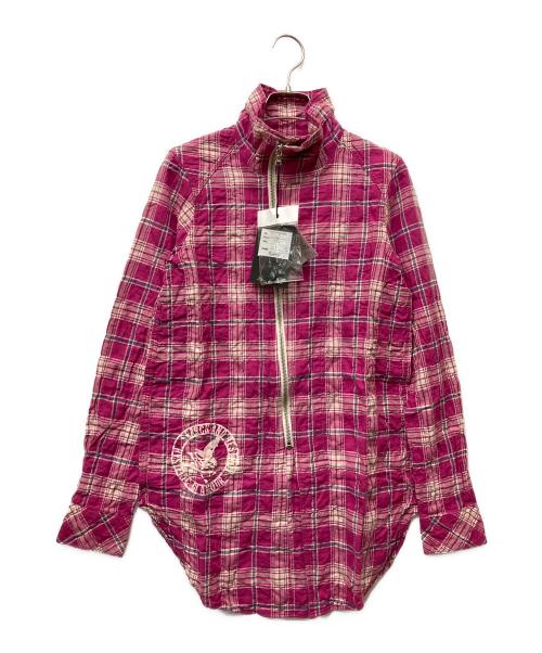Hysteric Glamour（ヒステリックグラマー）Hysteric Glamour (ヒステリックグラマー) ジップシャツ ショッキングピンク サイズ:Freeの古着・服飾アイテム
