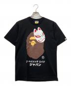 A BATHING APEアベイシングエイプ）の古着「JAPANESE FOR MASK TEE」｜ブラック