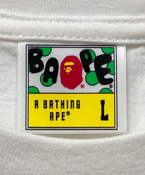 A BATHING APE（アベイシングエイプ）A BATHING APE (アベイシングエイプ) 半袖カットソー ホワイト サイズ:Lの古着・服飾アイテム