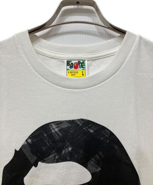 A BATHING APE（アベイシングエイプ）A BATHING APE (アベイシングエイプ) 半袖カットソー ホワイト サイズ:Lの古着・服飾アイテム