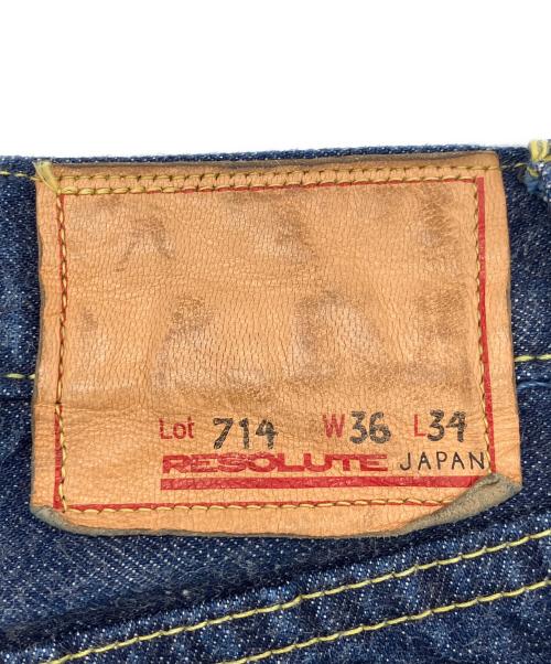 RESOLUTE（リゾルト）RESOLUTE (リゾルト) デニムパンツ インディゴ サイズ:91㎝(W36)の古着・服飾アイテム