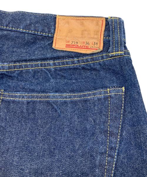 RESOLUTE（リゾルト）RESOLUTE (リゾルト) デニムパンツ インディゴ サイズ:91㎝(W36)の古着・服飾アイテム