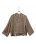 TOMORROW LAND (トゥモローランド) ロービングツイード クルーネックジャケット レッド×ベージュ サイズ:36：15000円