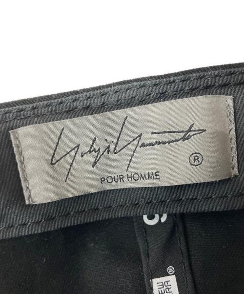 Yohji Yamamoto pour homme（ヨウジヤマモト プールオム）Yohji Yamamoto pour homme (ヨウジヤマモト プールオム) New Era (ニューエラ) キャップ ブラックの古着・服飾アイテム