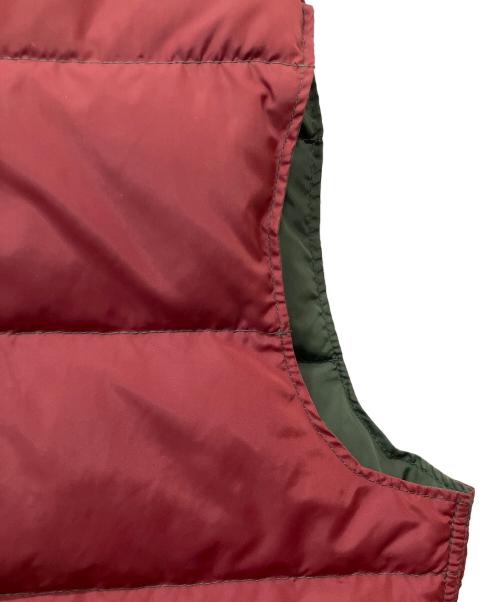 Schott（ショット）Schott (ショット) リバーシブルダウンベスト オリーブ×レッド サイズ:Lの古着・服飾アイテム