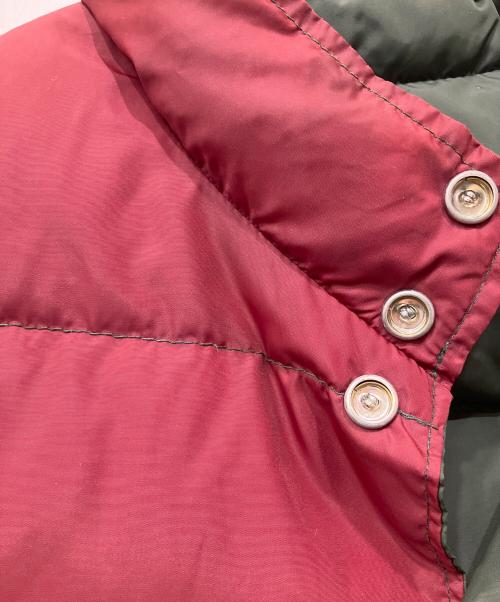 Schott（ショット）Schott (ショット) リバーシブルダウンベスト オリーブ×レッド サイズ:Lの古着・服飾アイテム