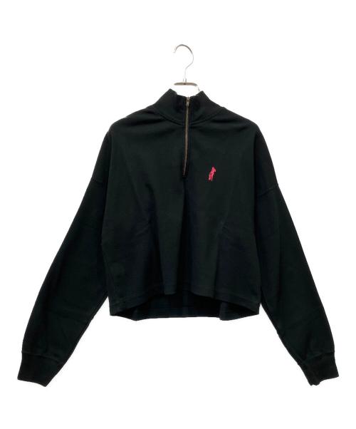Hysteric Glamour（ヒステリックグラマー）Hysteric Glamour (ヒステリックグラマー) ハーフジップスウェット ブラック サイズ:Freeの古着・服飾アイテム