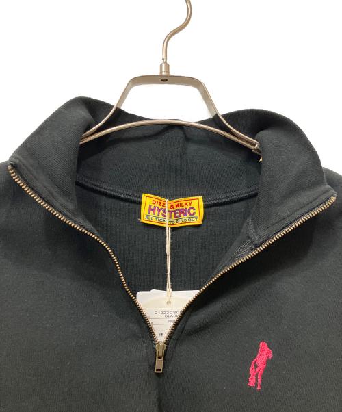 Hysteric Glamour（ヒステリックグラマー）Hysteric Glamour (ヒステリックグラマー) ハーフジップスウェット ブラック サイズ:Freeの古着・服飾アイテム