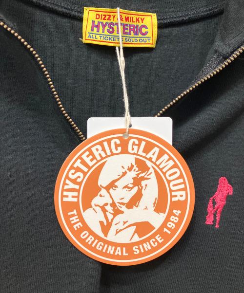 Hysteric Glamour（ヒステリックグラマー）Hysteric Glamour (ヒステリックグラマー) ハーフジップスウェット ブラック サイズ:Freeの古着・服飾アイテム