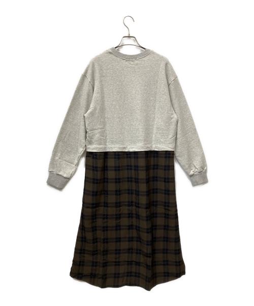 Hysteric Glamour（ヒステリックグラマー）Hysteric Glamour (ヒステリックグラマー) 	HYSTERIC RECORDS レイヤードプルオーバー グレー×ブラウン サイズ:Free 未使用品の古着・服飾アイテム