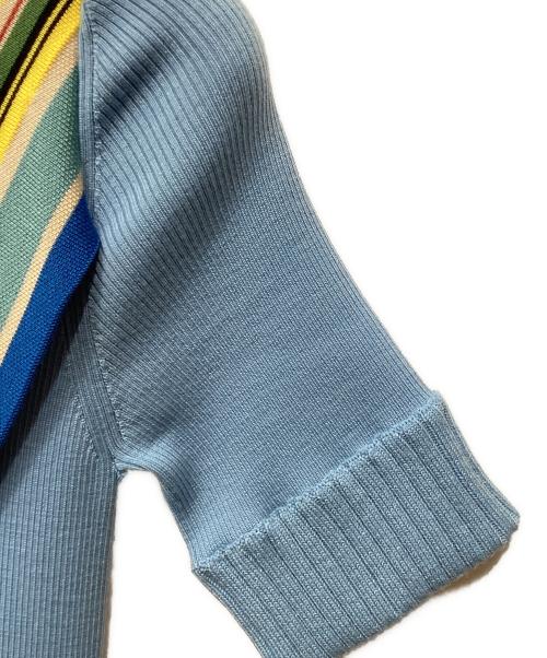 LOEWE（ロエベ）LOEWE (ロエベ) 半袖ワンピース ブラック×ブルー サイズ:XSの古着・服飾アイテム