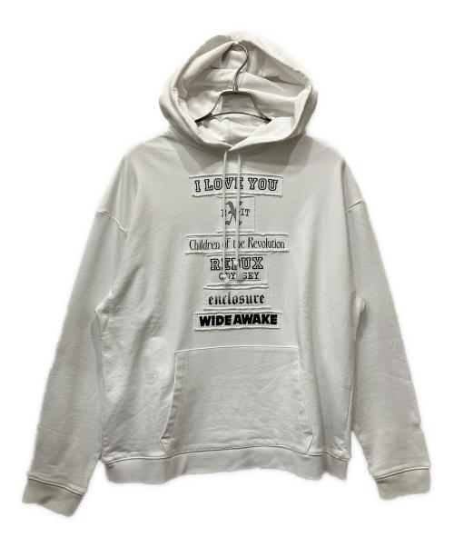 RAF SIMONS（ラフシモンズ）RAF SIMONS (ラフシモンズ) プルオーバーパーカー ホワイト サイズ:Sの古着・服飾アイテム