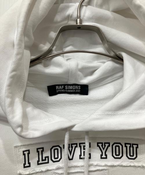 RAF SIMONS（ラフシモンズ）RAF SIMONS (ラフシモンズ) プルオーバーパーカー ホワイト サイズ:Sの古着・服飾アイテム
