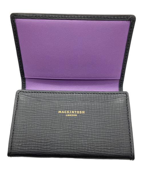 MACKINTOSH LONDON（マッキントッシュ ロンドン）MACKINTOSH LONDON (マッキントッシュ ロンドン) カードケース ブラック×パープルの古着・服飾アイテム