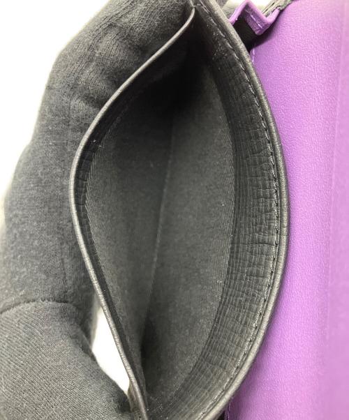 MACKINTOSH LONDON（マッキントッシュ ロンドン）MACKINTOSH LONDON (マッキントッシュ ロンドン) カードケース ブラック×パープルの古着・服飾アイテム