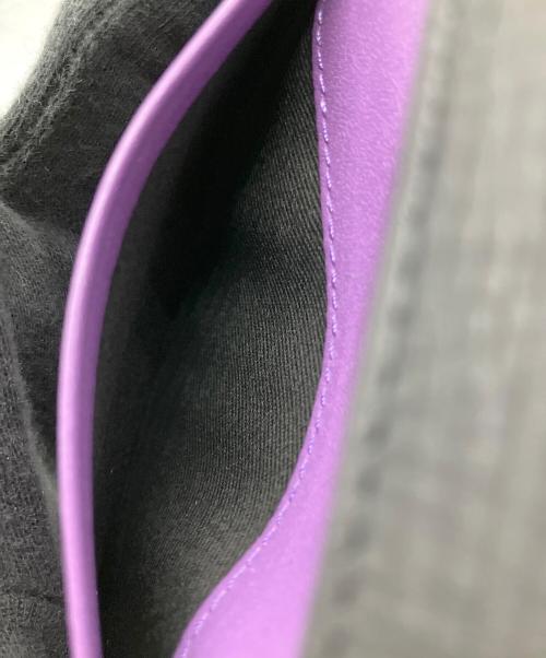 MACKINTOSH LONDON（マッキントッシュ ロンドン）MACKINTOSH LONDON (マッキントッシュ ロンドン) カードケース ブラック×パープルの古着・服飾アイテム