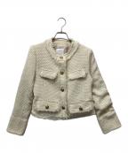 HER LIP TOハーリップトゥ）の古着「Grace Tweed Jacket」｜ベージュ