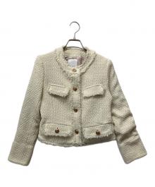 HER LIP TO（ハーリップトゥ）の古着「Grace Tweed Jacket」｜ベージュ