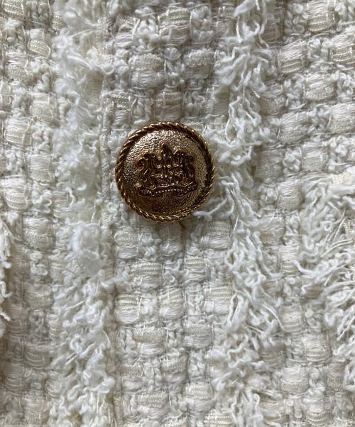 HER LIP TO（ハーリップトゥ）HER LIP TO (ハーリップトゥ) Grace Tweed Jacket ベージュ サイズ:Sの古着・服飾アイテム