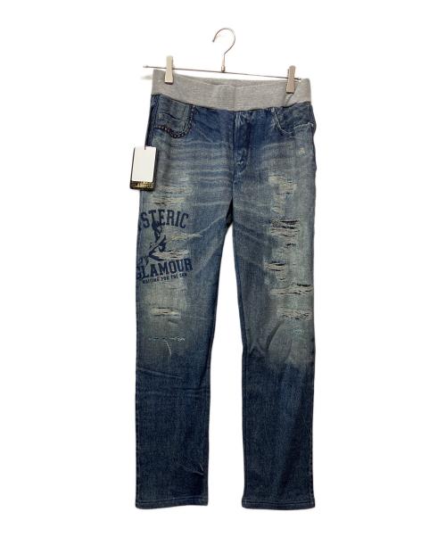 Hysteric Glamour（ヒステリックグラマー）Hysteric Glamour (ヒステリックグラマー) スウェットパンツ インディゴ サイズ:Freeの古着・服飾アイテム