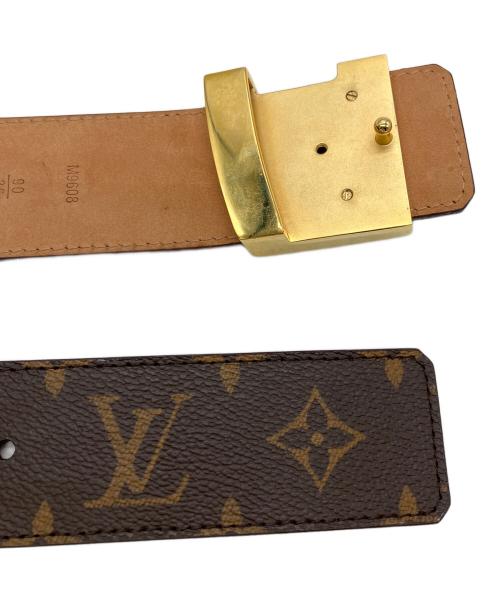 LOUIS VUITTON（ルイ ヴィトン）LOUIS VUITTON (ルイ ヴィトン) モノグラム　サンチュール LVイニシアル ベルト ブラウンの古着・服飾アイテム