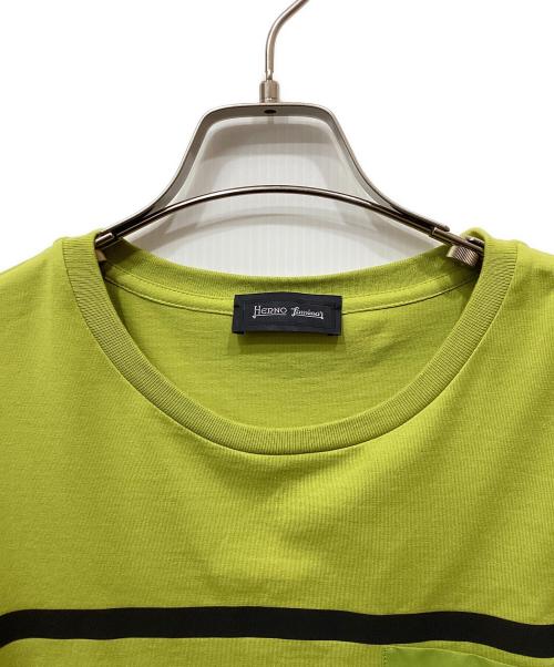HERNO（ヘルノ）HERNO (ヘルノ) 半袖カットソー 黄緑 サイズ:52の古着・服飾アイテム