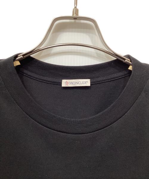 MONCLER（モンクレール）MONCLER (モンクレール) 半袖カットソー ブラック サイズ:Ｌの古着・服飾アイテム
