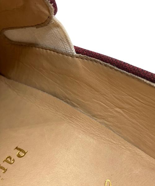 Christian Louboutin（クリスチャン・ルブタン）Christian Louboutin (クリスチャン・ルブタン) スタッズスリッポン ネイビー サイズ:39の古着・服飾アイテム