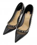 Christian Louboutinクリスチャン・ルブタン）の古着「GALATIVI SPIKES」｜ブラック×シルバー