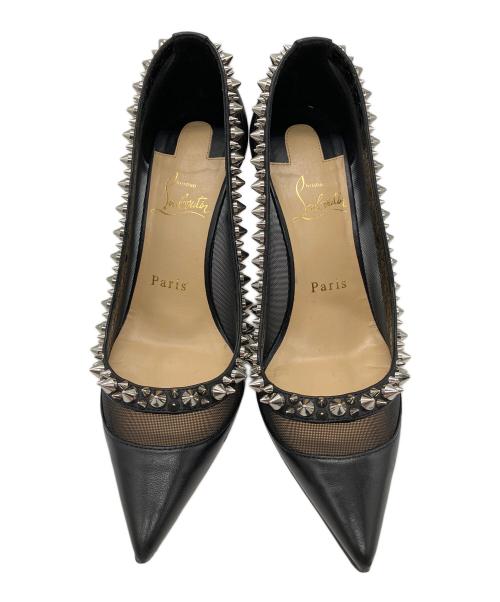 Christian Louboutin（クリスチャン・ルブタン）Christian Louboutin (クリスチャン・ルブタン) GALATIVI SPIKES ブラック×シルバー サイズ:36の古着・服飾アイテム