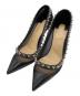 Christian Louboutin（クリスチャン・ルブタン）の古着「GALATIVI SPIKES」｜ブラック×シルバー