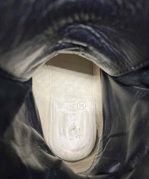 CHANEL（シャネル）CHANEL (シャネル) レースアップブーツ ブラック サイズ:35の古着・服飾アイテム