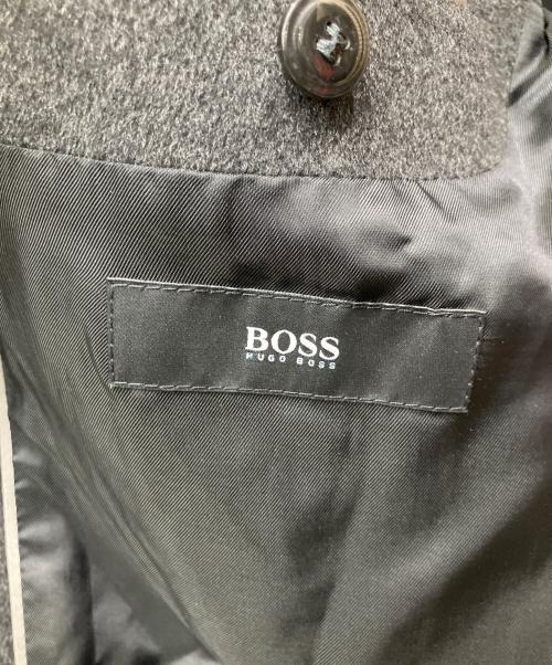 HUGO BOSS（ヒューゴ ボス）HUGO BOSS (ヒューゴ ボス) スタンドカラーコート グレー サイズ:050の古着・服飾アイテム