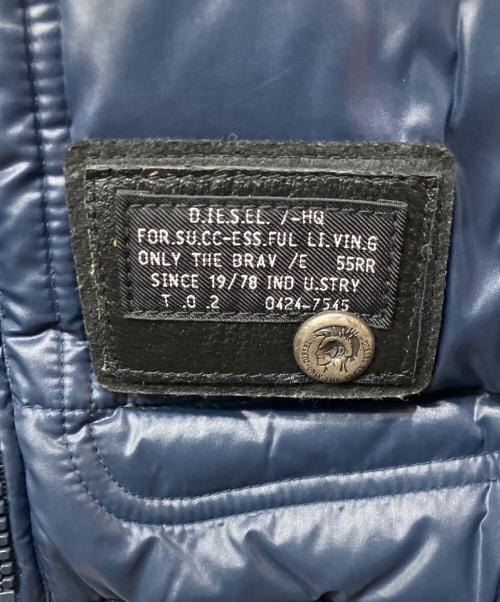 DIESEL（ディーゼル）DIESEL (ディーゼル) ダウンベスト ネイビー サイズ:Sの古着・服飾アイテム