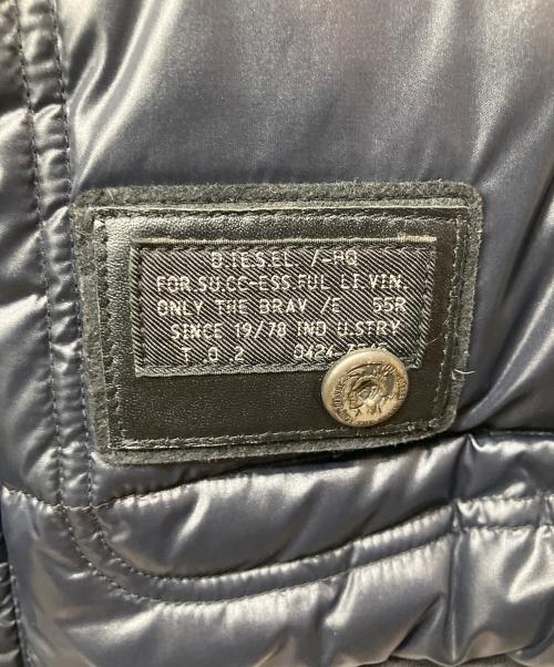 DIESEL（ディーゼル）DIESEL (ディーゼル) ダウンベスト ブラック サイズ:Ｍの古着・服飾アイテム