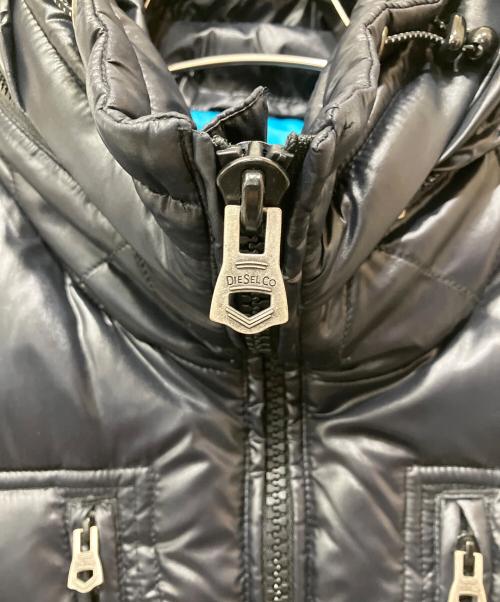 DIESEL（ディーゼル）DIESEL (ディーゼル) ダウンベスト ブラック サイズ:Ｍの古着・服飾アイテム