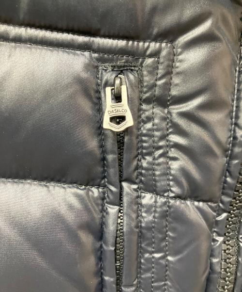 DIESEL（ディーゼル）DIESEL (ディーゼル) ダウンベスト ブラック サイズ:Ｍの古着・服飾アイテム
