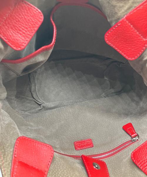 HIROFU（ヒロフ）HIROFU (ヒロフ) トートバッグ レッドの古着・服飾アイテム