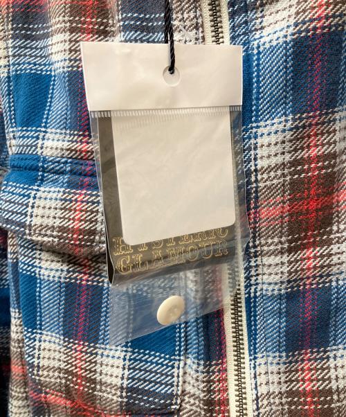 Hysteric Glamour（ヒステリックグラマー）Hysteric Glamour (ヒステリックグラマー) ジップパーカー ネルチェック ブルー×ブラウン サイズ:Freeの古着・服飾アイテム
