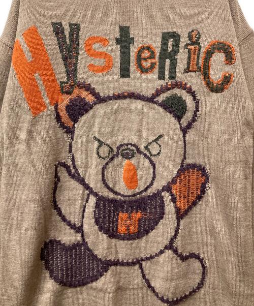 Hysteric Glamour（ヒステリックグラマー）Hysteric Glamour (ヒステリックグラマー) PATCH BEARジャカード ワンピース ベージュ サイズ:Freeの古着・服飾アイテム