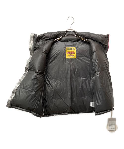 Hysteric Glamour（ヒステリックグラマー）Hysteric Glamour (ヒステリックグラマー) CREW PATCHアップリケ スタンドカラーダウンベスト シルバー サイズ:Freeの古着・服飾アイテム