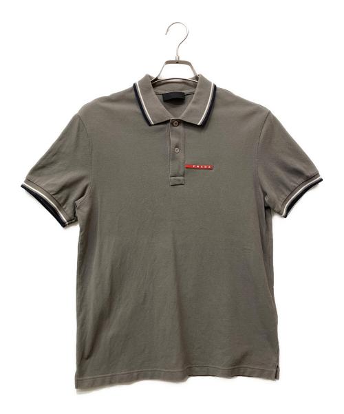 PRADA（プラダ）PRADA (プラダ) ポロシャツ グレー サイズ:Ｍの古着・服飾アイテム