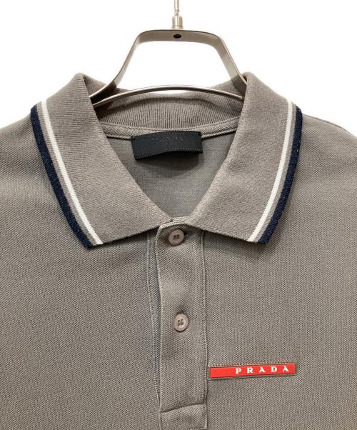 PRADA（プラダ）PRADA (プラダ) ポロシャツ グレー サイズ:Ｍの古着・服飾アイテム